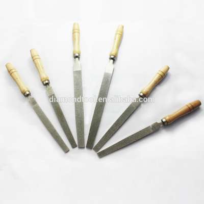 high carbon steel hardness smooth cut steel flat shape file or diamond file set